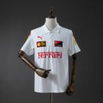 F1 Ferrari Polo White