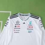 F1 Mercedes Jersey White Long Sleeve - Imagen 4
