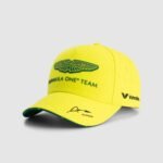 F1 Aston Martin Cap Alonso Yellow