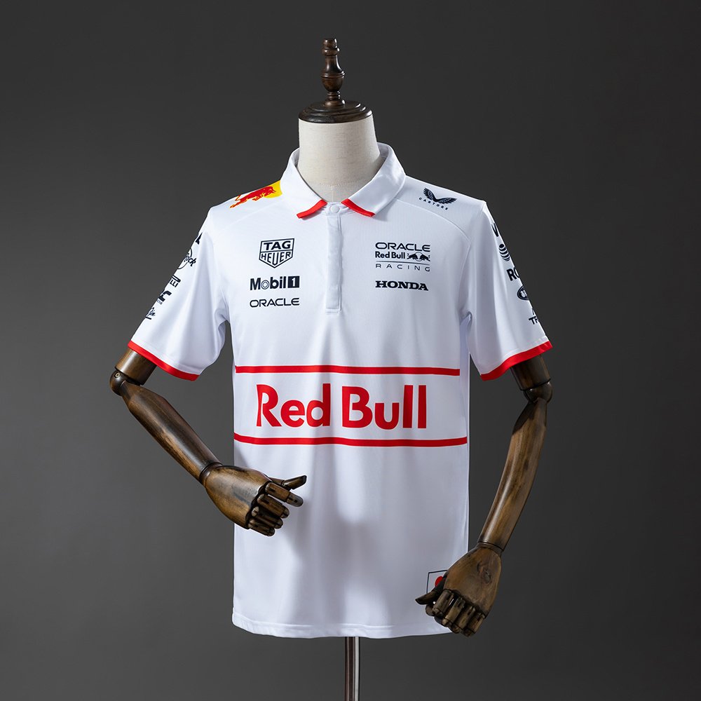 773acedb F1 Red Bull Polo White - Imagen 1