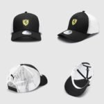 F1 Ferrari Black/White Cap